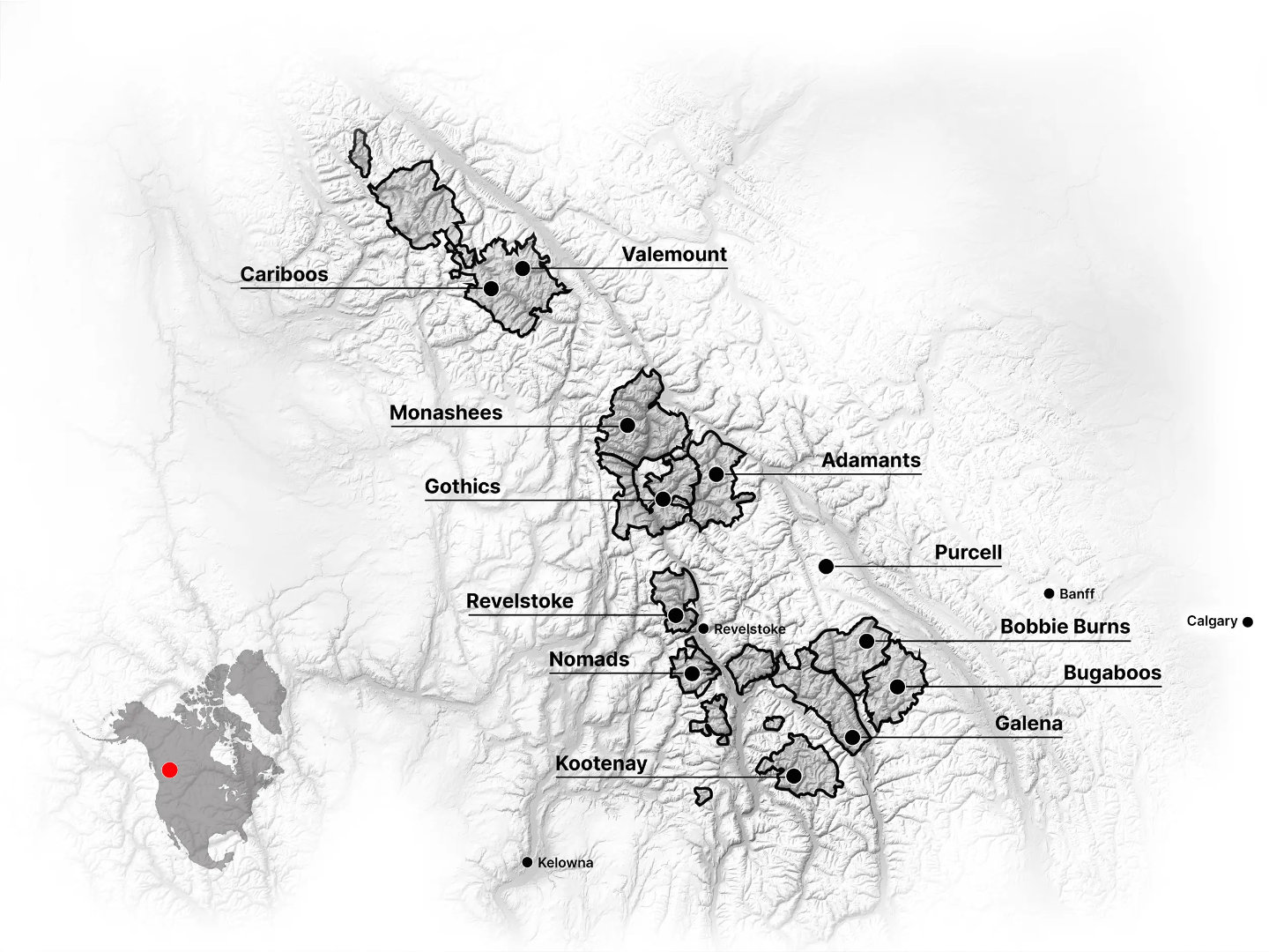 CMH Heliskiing Erfahrung Terrain Mix